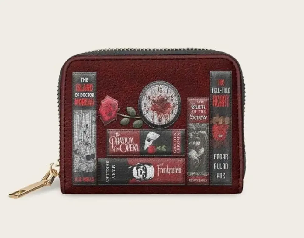 The Crimson Codex Mini Wallet Goth Horror Emo Halloween New Literature